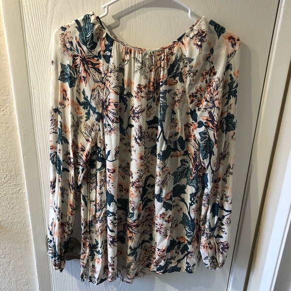 LUCKY BRAND FLORAL BLOUSE - Picture 5 of 5
